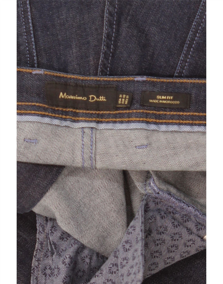 Blugi subțiri Massimo Dutti pentru bărbați EU 40 Medium W31 L30 Bleumarin