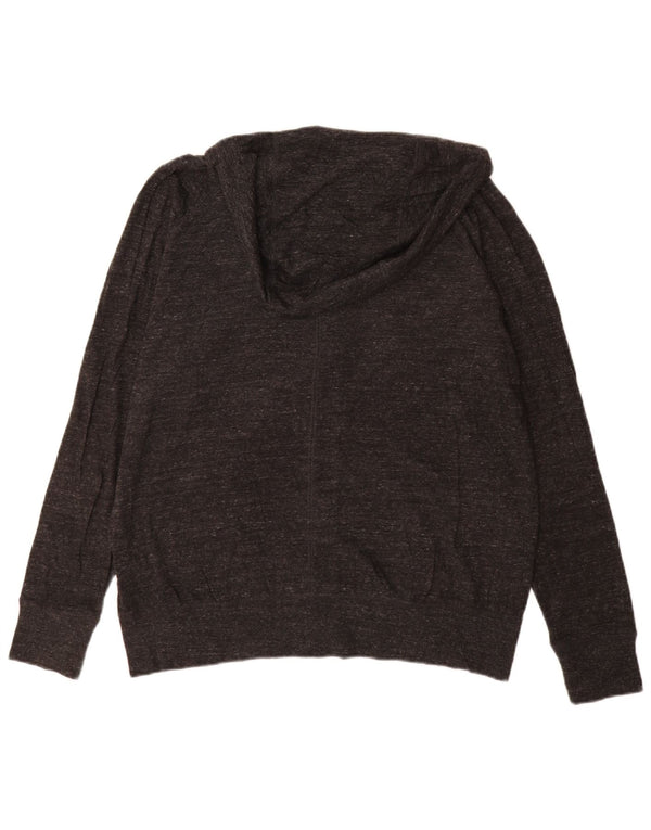 Pulover Nike pentru femei, cu fermoar, cu capota, UK 18 XL, bumbac cu pete gri