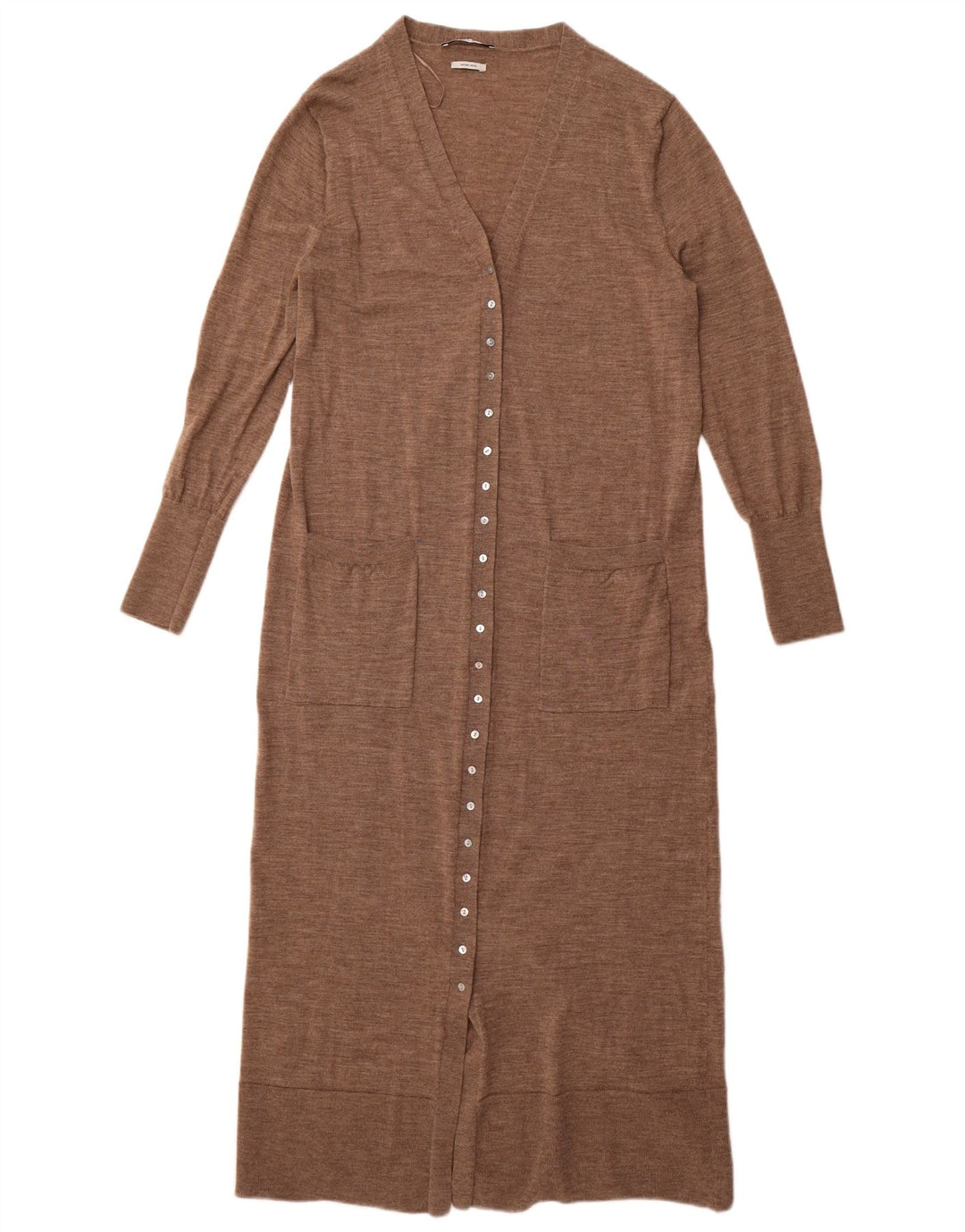 Pulover cardigan pentru femei Zara UK 14 Lână maro mare