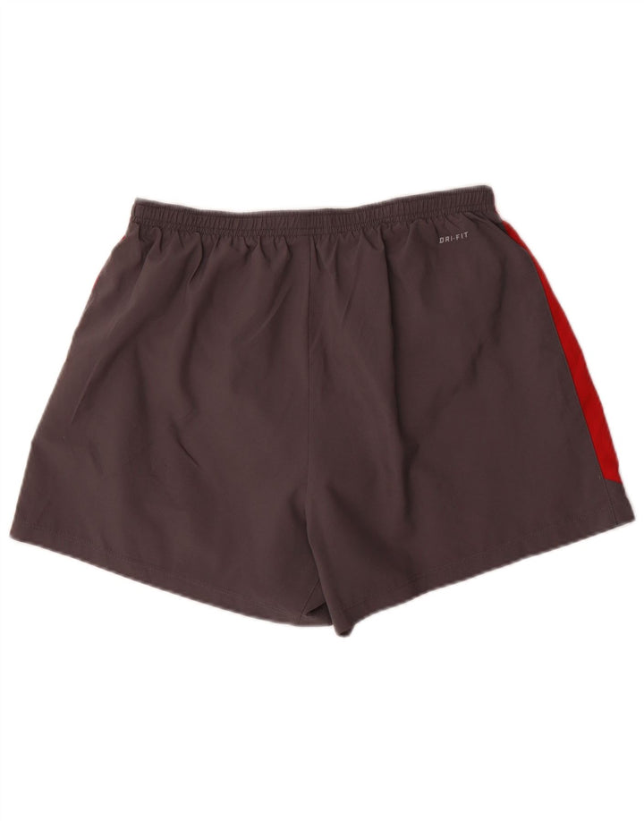 Pantaloni scurți sport Nike Dri Fit pentru bărbați, gri mediu, color block