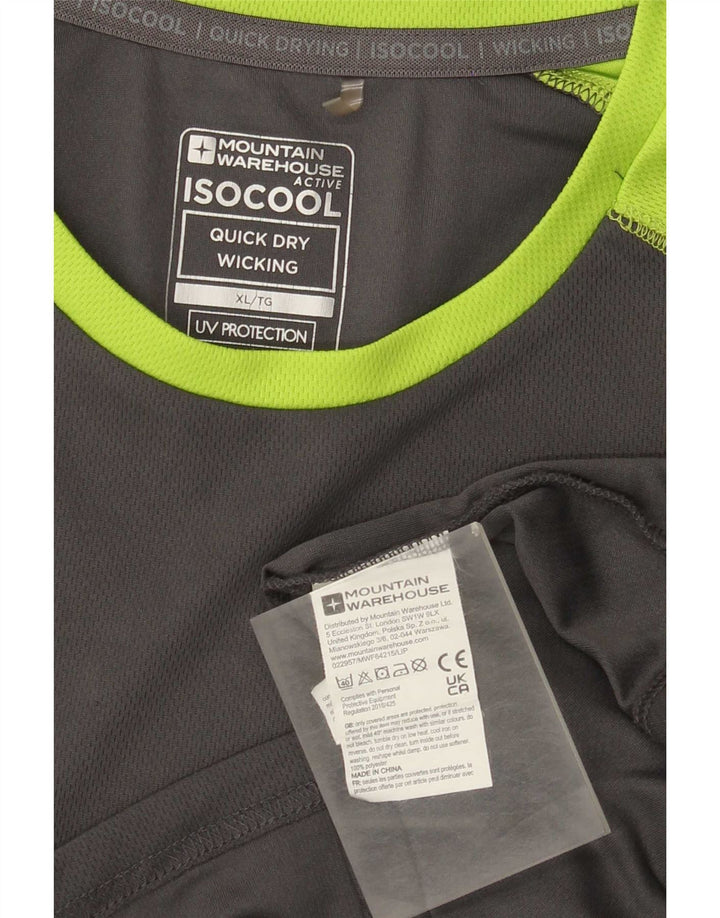Tricou pentru bărbați Mountain Warehouse Top XL Gri poliester color bloc