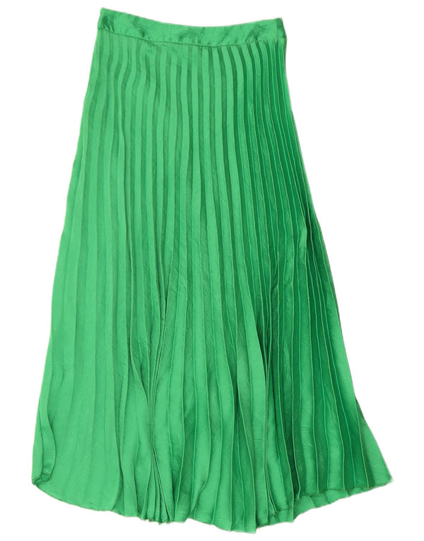 Fusta Maxi Pliată Femei Zara Mic W26 Verde