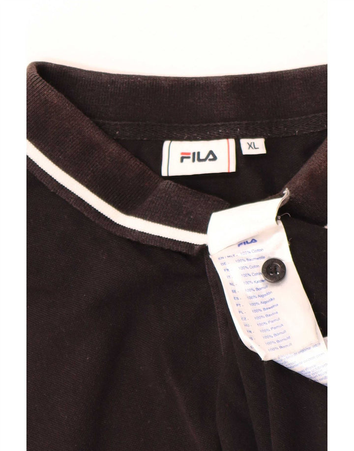Tricou Polo Fila Barbati XL Bumbac Negru