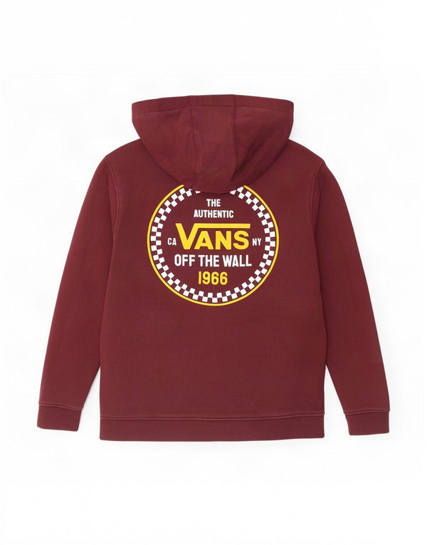Pulover Vans pentru băieți, cu grafică, 10-11 ani, bumbac burgundy mediu