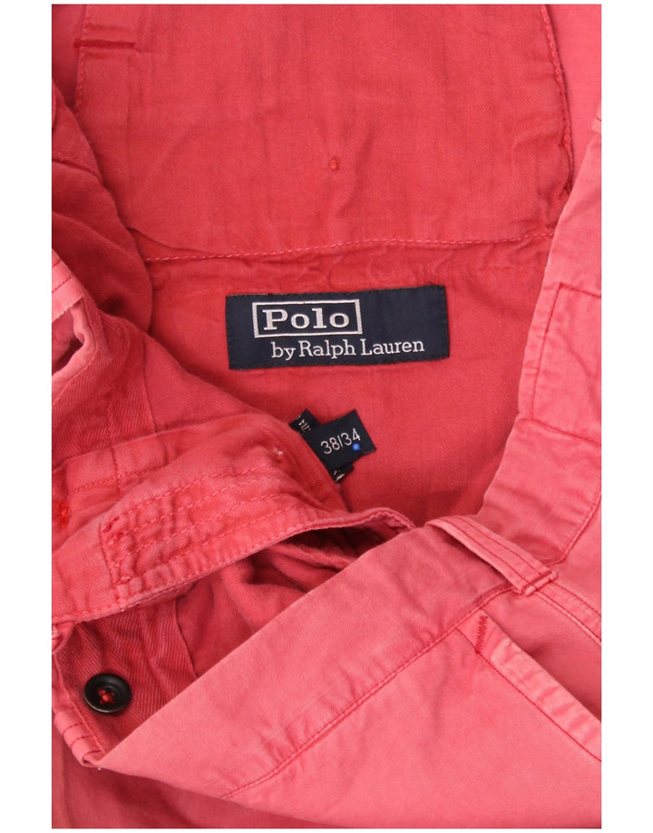 POLO RALPH LAUREN Pantaloni chino drepți pentru bărbați L38 L30 bumbac roz