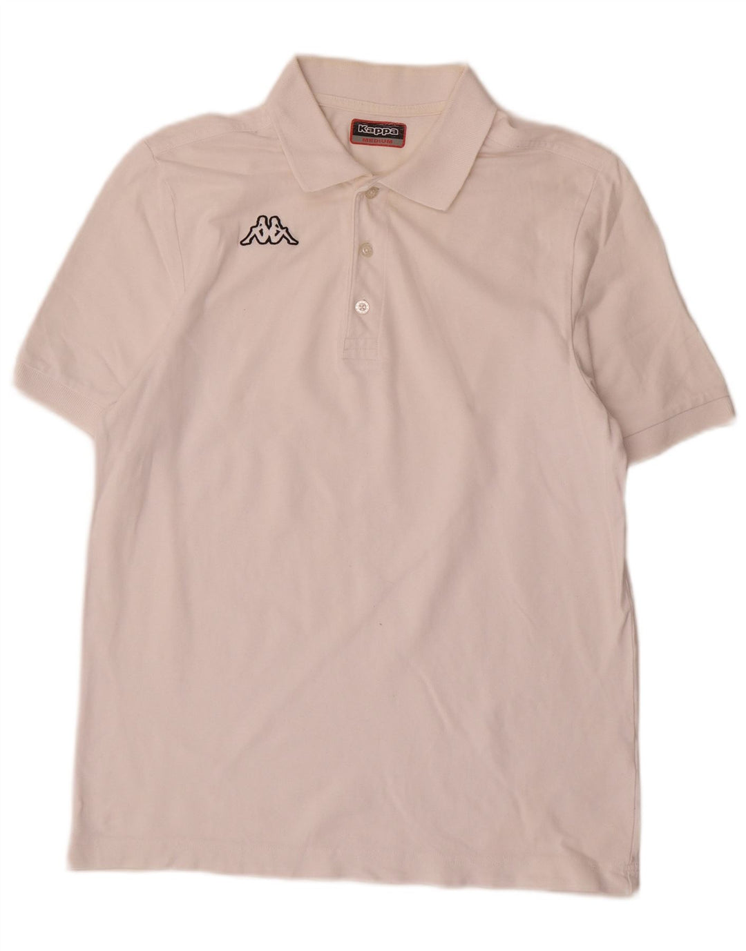 Tricou polo pentru bărbați Kappa, alb mediu