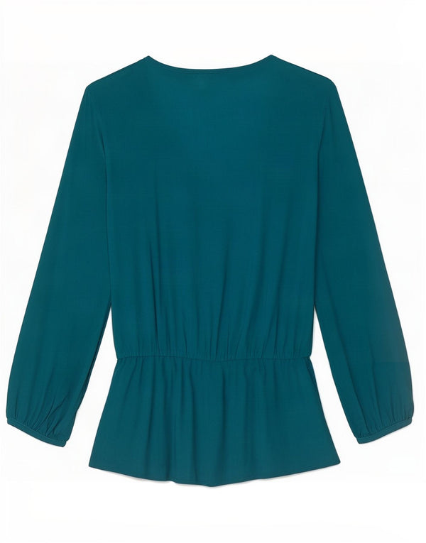 Bluză cu mânecă lungă pentru femei Benetton UK 10 Small Blue