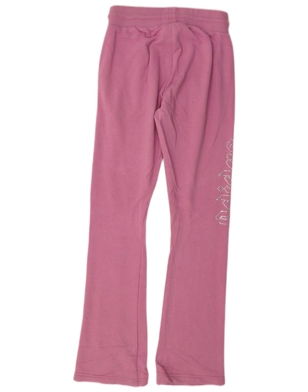 Pantaloni de trening Adidas Graphic Flare pentru femei UK 8 mic bumbac roz