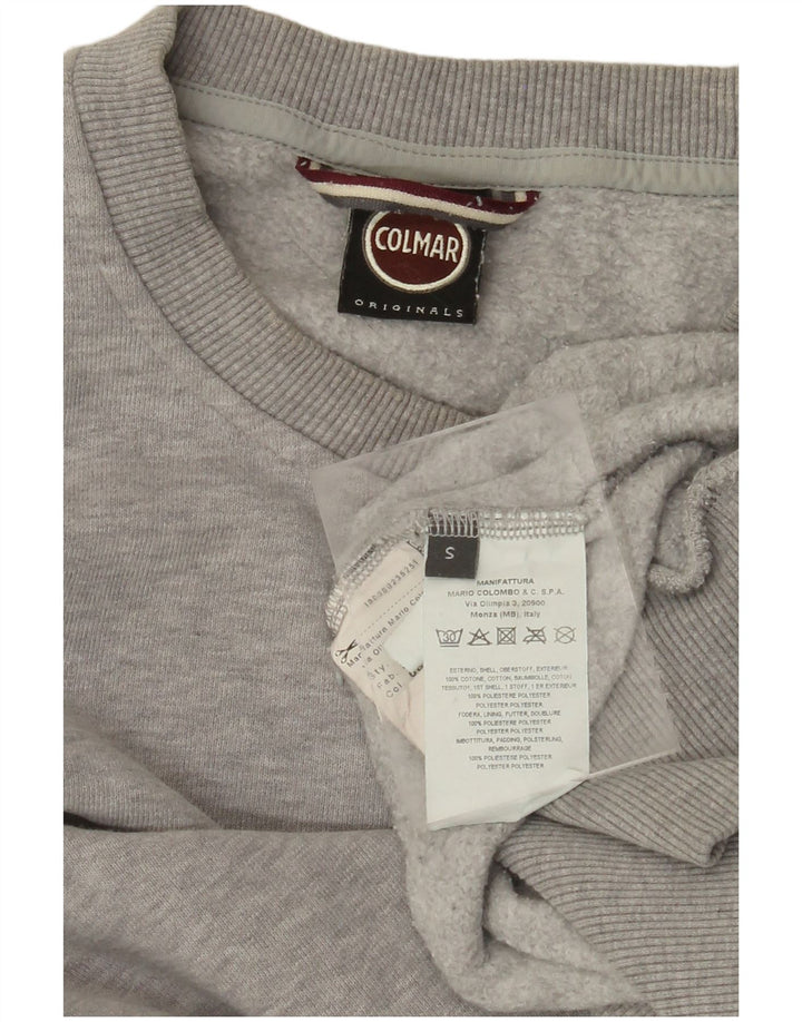 Pulover COLMAR pentru bărbați, bumbac color bloc, gri mic