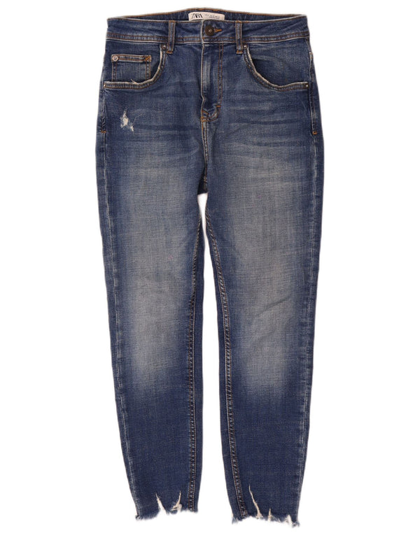 Blugi slim pentru bărbați Zara EU 38 Mici L30 L26 Bumbac albastru