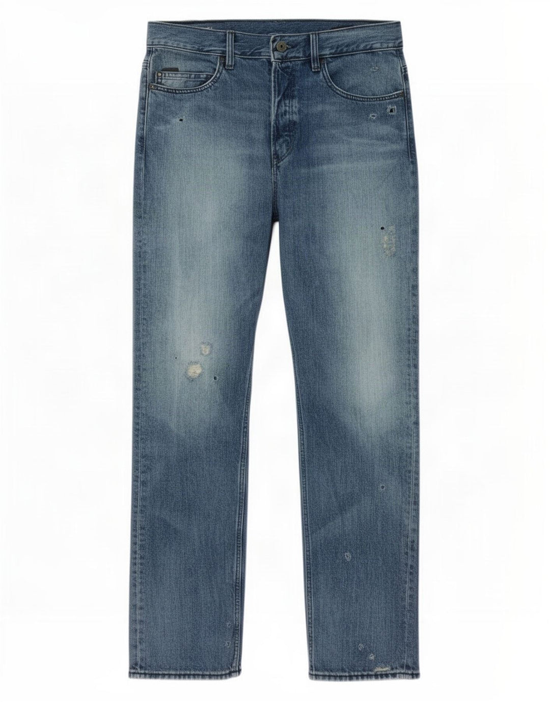 G-Star Blugi Distressed drepte pentru bărbați W32 L32 Bumbac albastru