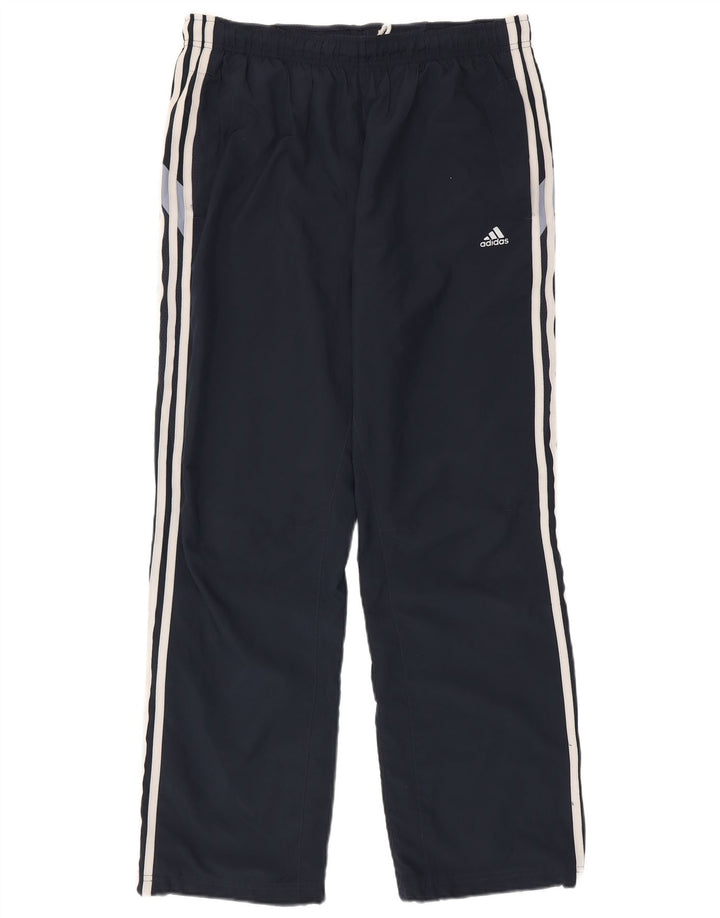 Pantaloni de trening Adidas pentru bărbați, poliester mediu albastru bleumarin