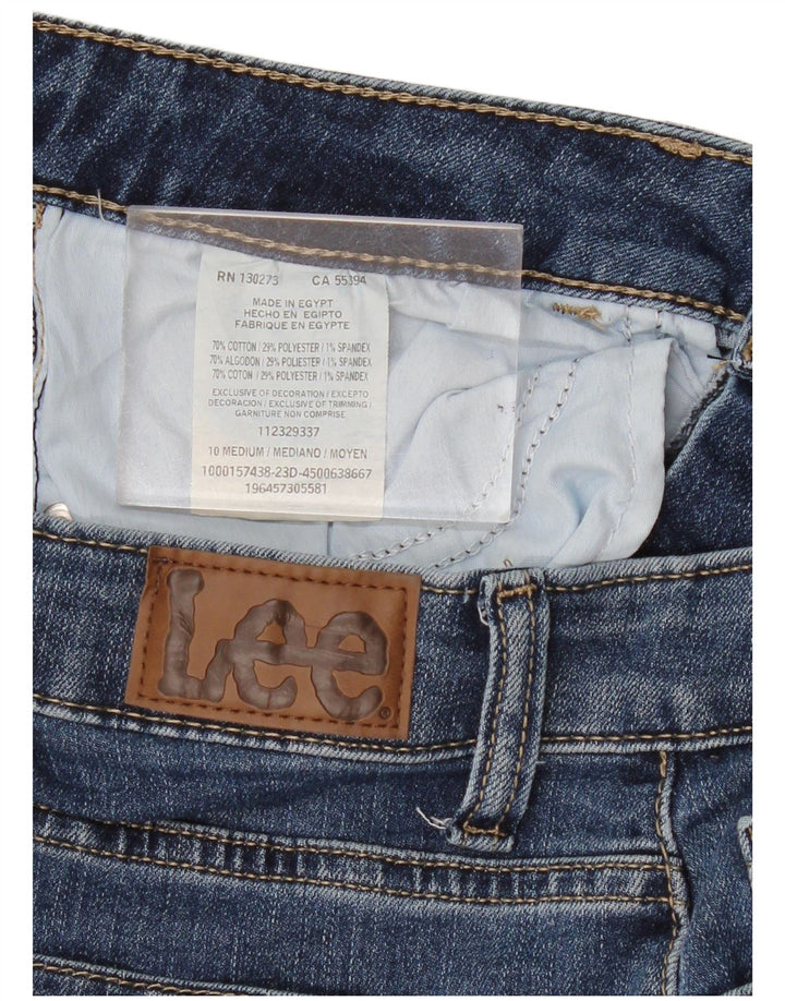 Blugi Capri pentru femei LEE US 10 Large W30 L21 Blue Bumbac