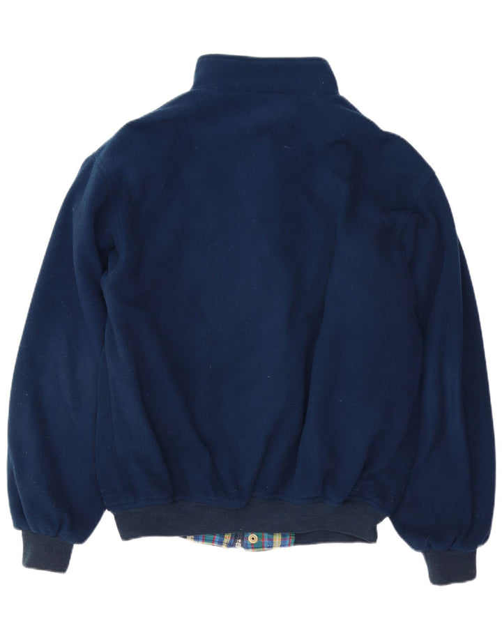 Jachetă Bomber Fleece pentru bărbați Conte of Florence UK 40 Poliester mare bleumarin