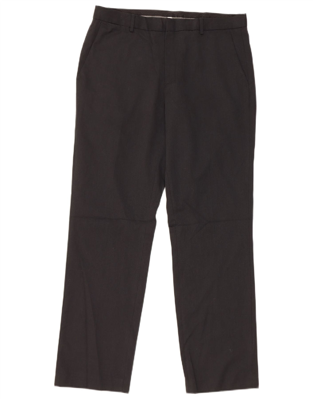 Pantaloni de costum pentru bărbați CALVIN KLEIN Slim Fit L32 L30 Poliester negru