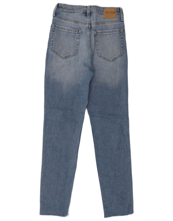 Hollister blugi mom jeans cu talie înaltă pentru femei US 00 2XS W23 L28 albastru