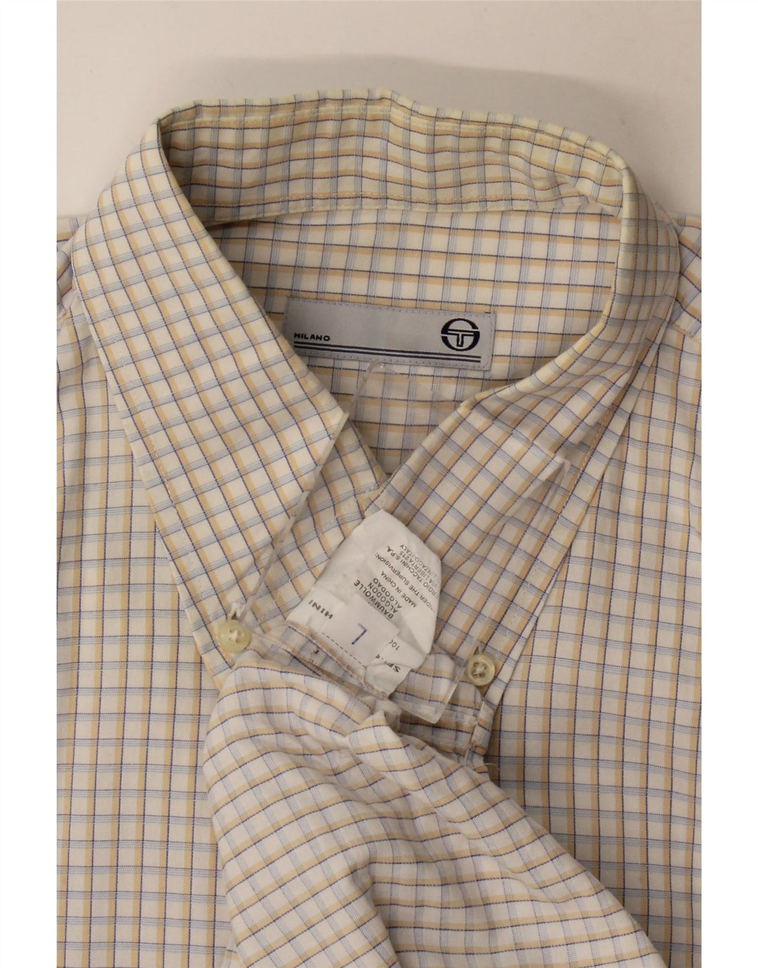 Cămașă pentru bărbați Sergio Tacchini, mare, bej, din bumbac
