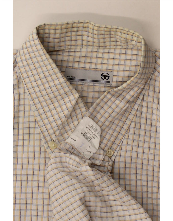 Cămașă pentru bărbați Sergio Tacchini, mare, bej, din bumbac