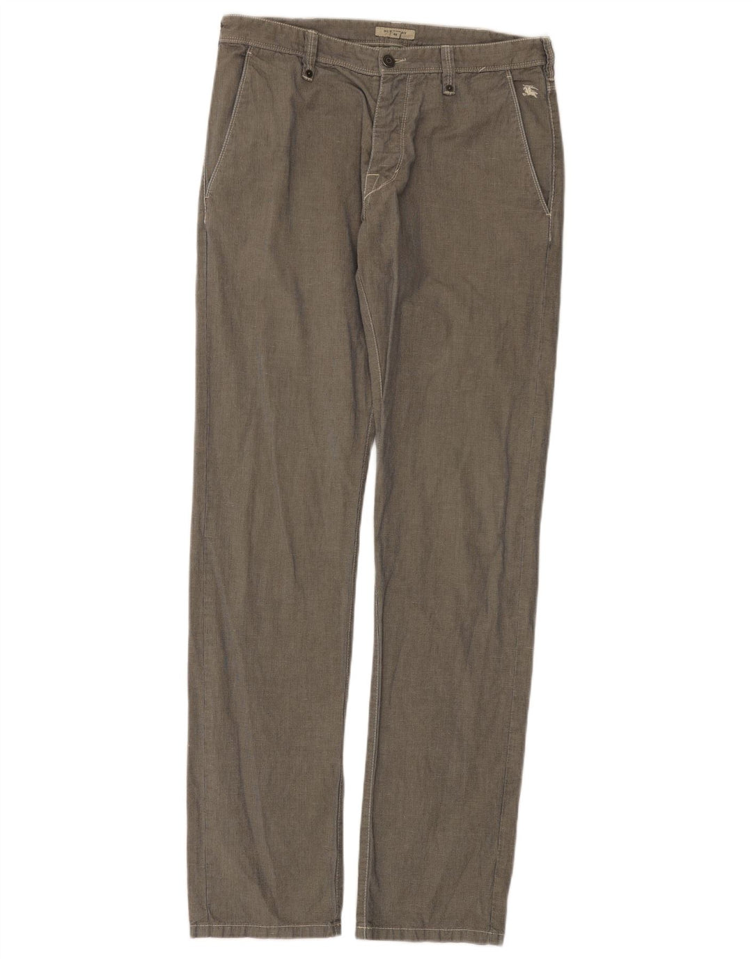 Pantaloni chino drepți pentru bărbați Burberry W32 L34 gri