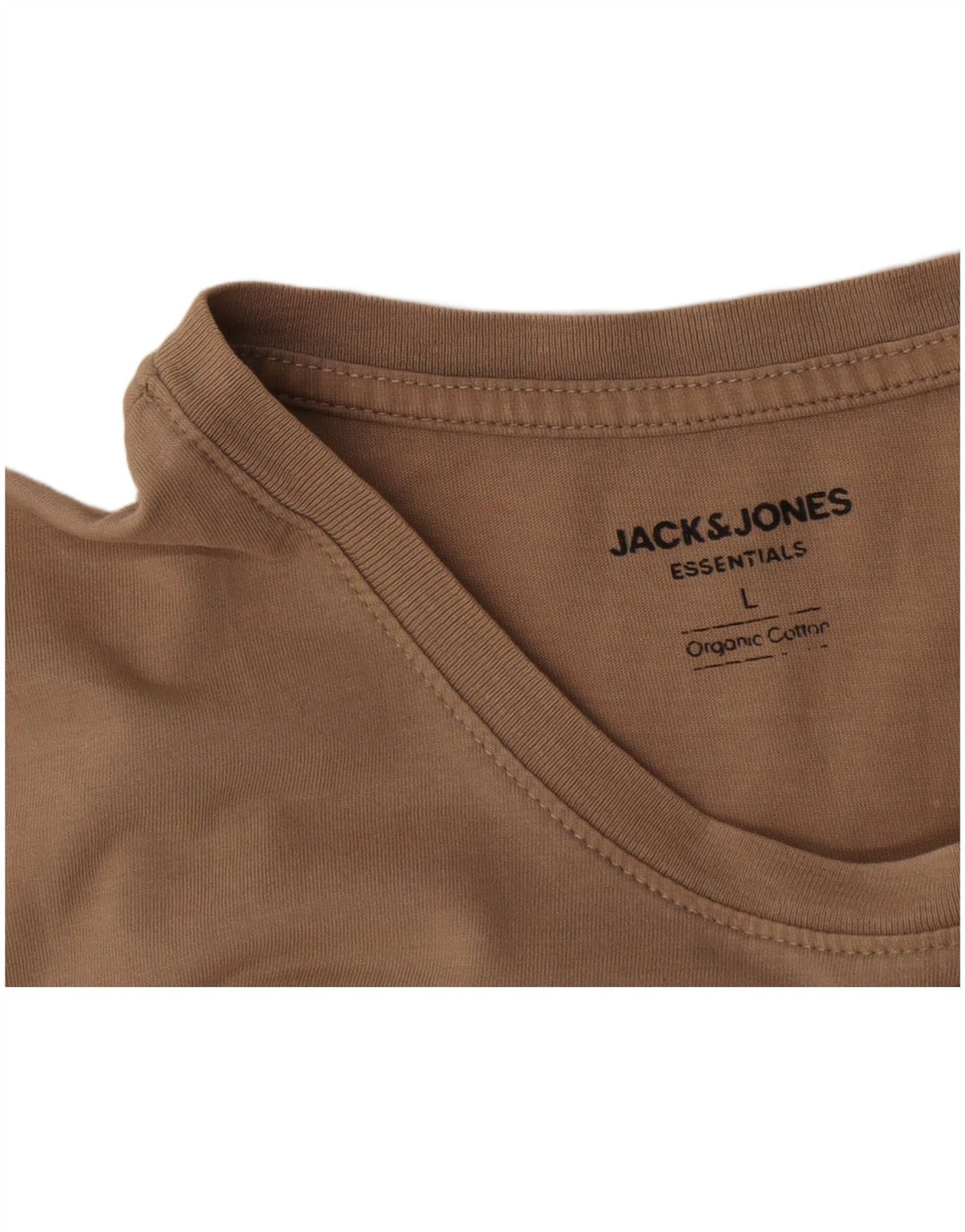Jack & Jones Tricou Bărbați Top Mare Bej Bumbac
