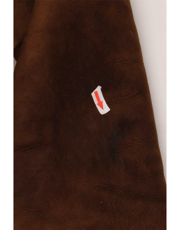 Jachetă Morlands pentru bărbați din shearling UK 38, maro mediu