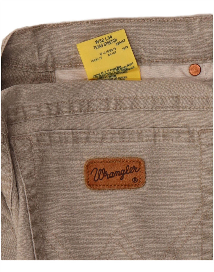WRANGLER Pantaloni casual drepti pentru bărbați Texas Stretch W32 L34 bumbac bej