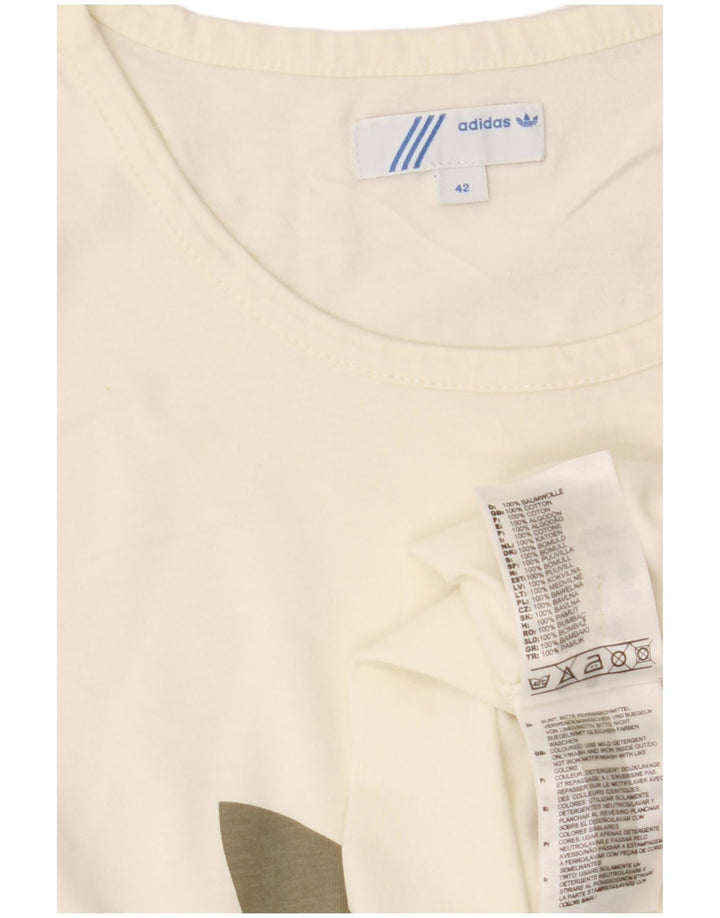 Tricou grafic ADIDAS pentru femei Top IT 42 bumbac alb mediu