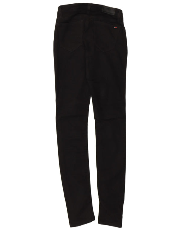 Blugi slim pentru femei Tommy Hilfiger W25 L32 bumbac negru