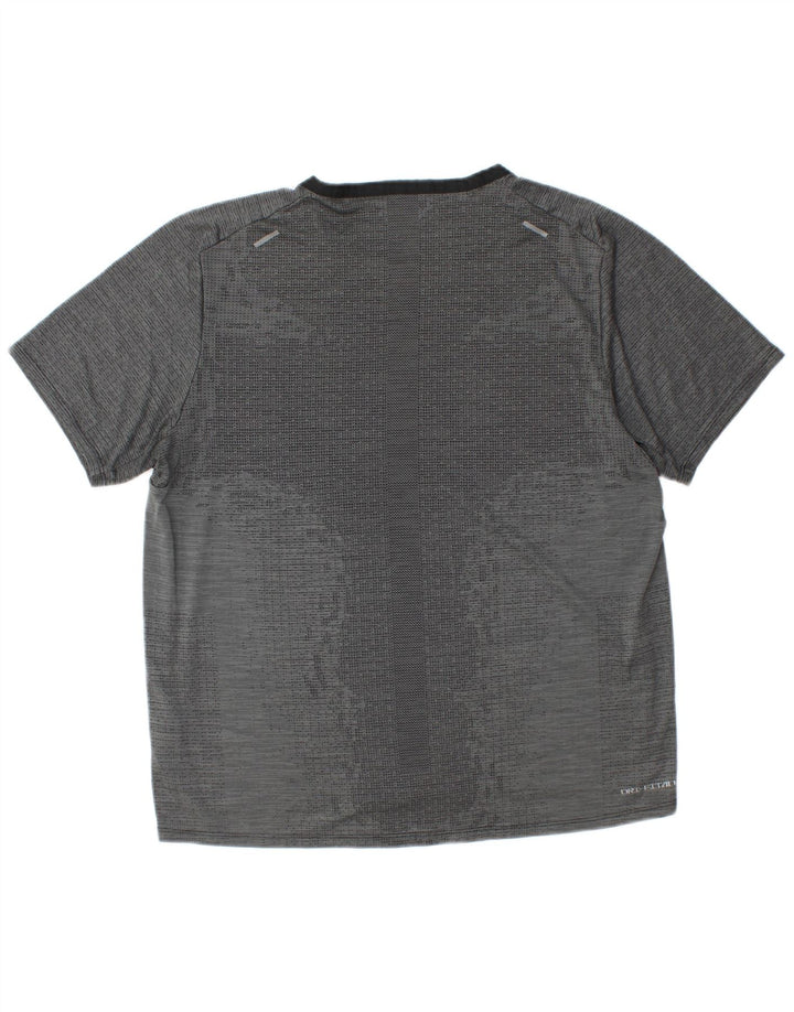 Tricou Nike Dri Fit pentru bărbați Top mare, gri, poliester