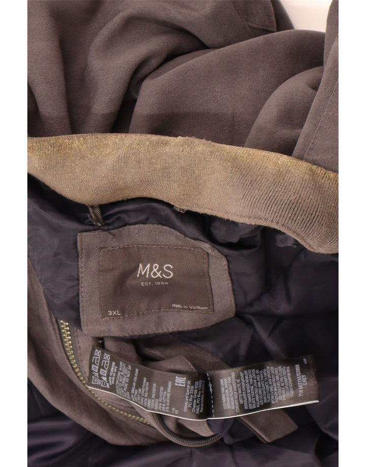 Geacă bomber pentru bărbați Marks & Spencer UK 46 3XL poliester gri