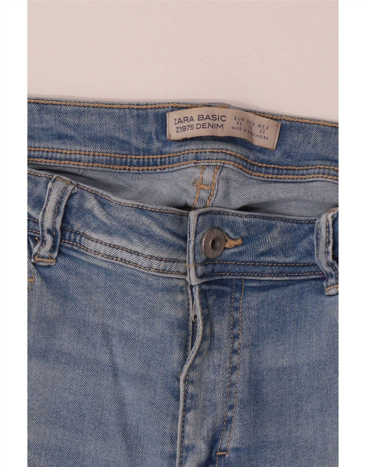 Blugi slim dama Zara EU 42 Large W32 L27 Albastru