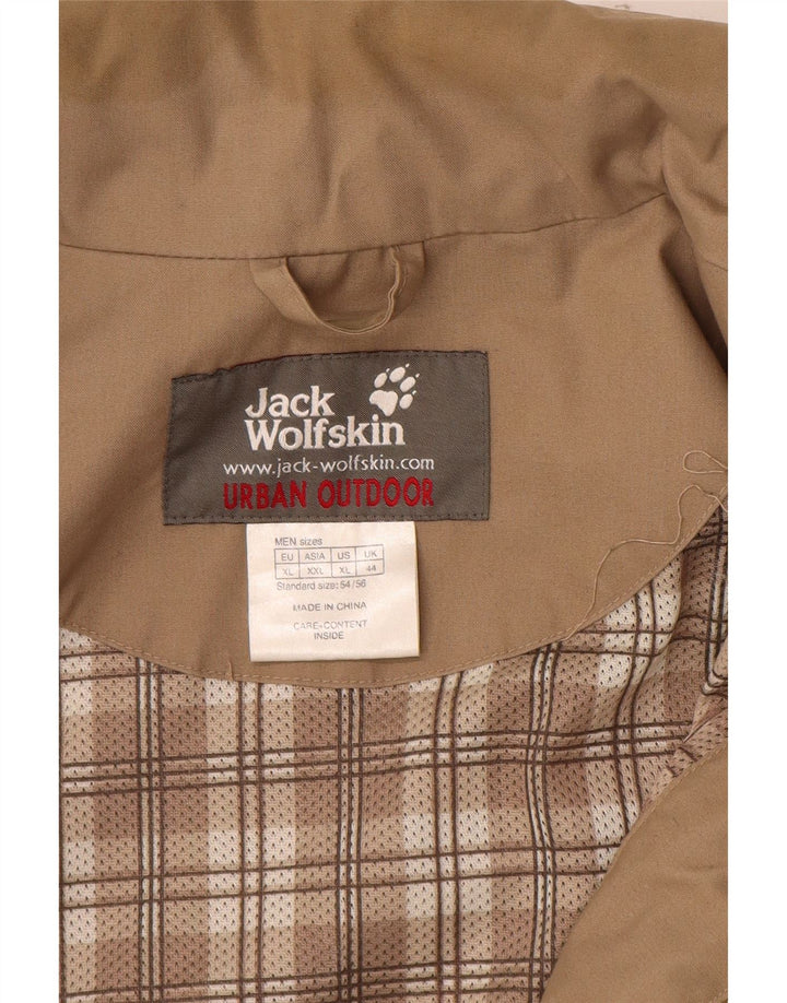 Jack Wolfskin Jachetă utilitare cu glugă pentru bărbați UK 44 XL poliester bej