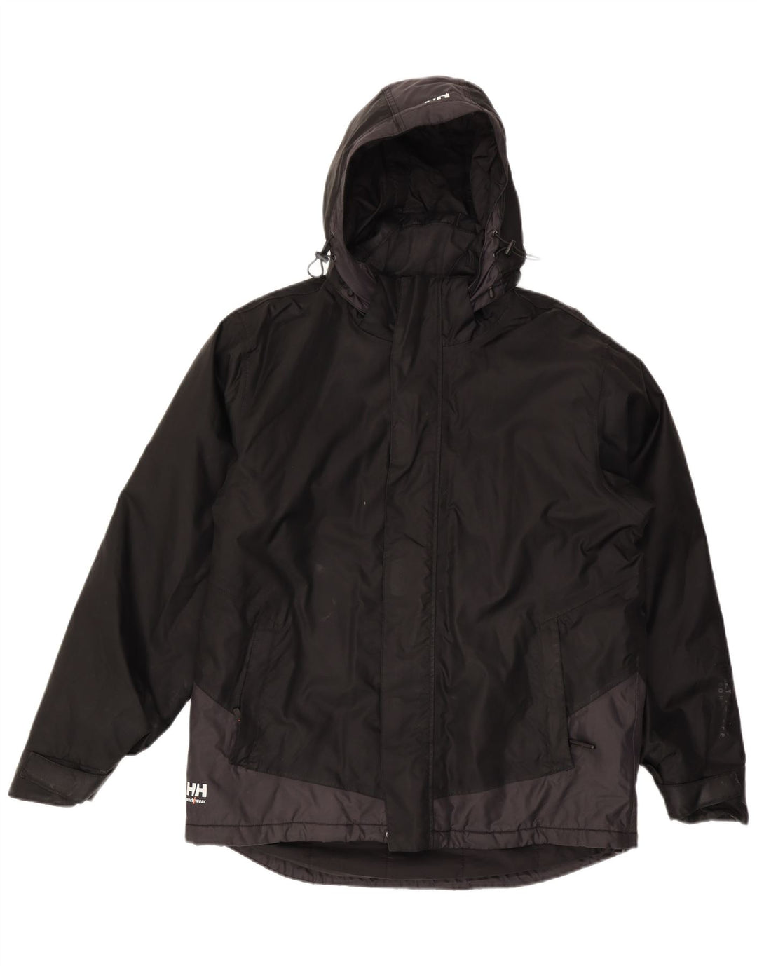 Jachetă de vânt cu glugă Helly Hansen pentru bărbați UK 40, mare, negru, color block