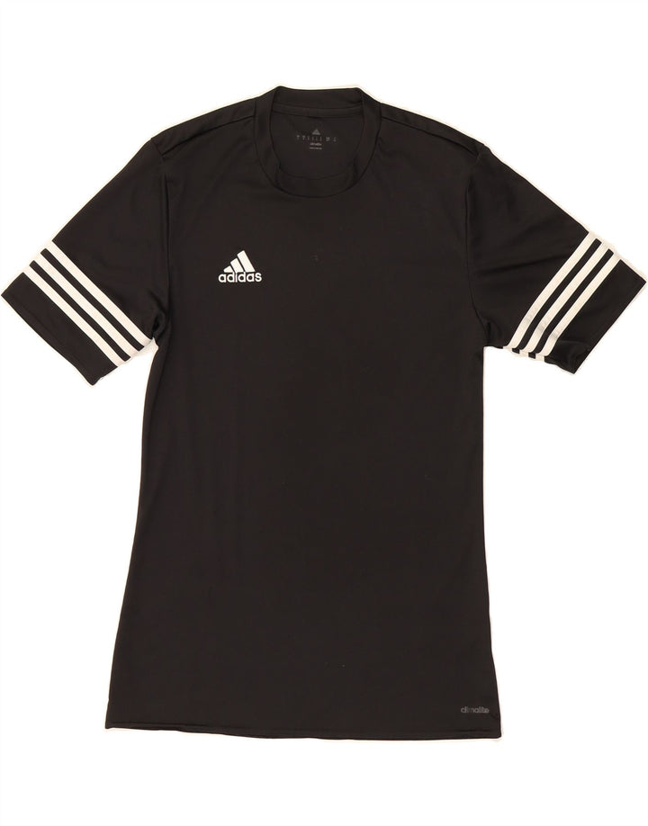 ADIDAS Mens Climalite T-Shirt Top Small Black Polyester Vintage Adidas and Second-Hand Adidas from Messina Hembry 
