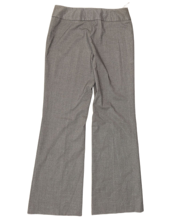 Pantaloni de costum Oasis pentru damă cu bootcut UK 10 Small W30 L32 Poliester argintiu