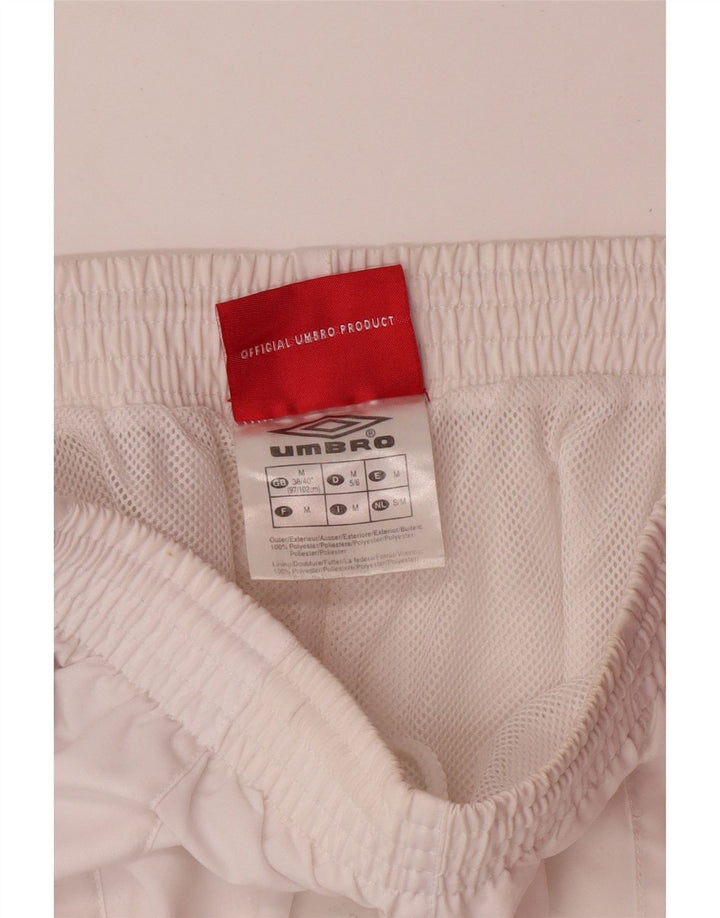 UMBRO Bermude Sport pentru bărbați, UK 38/40 Poliester alb mediu