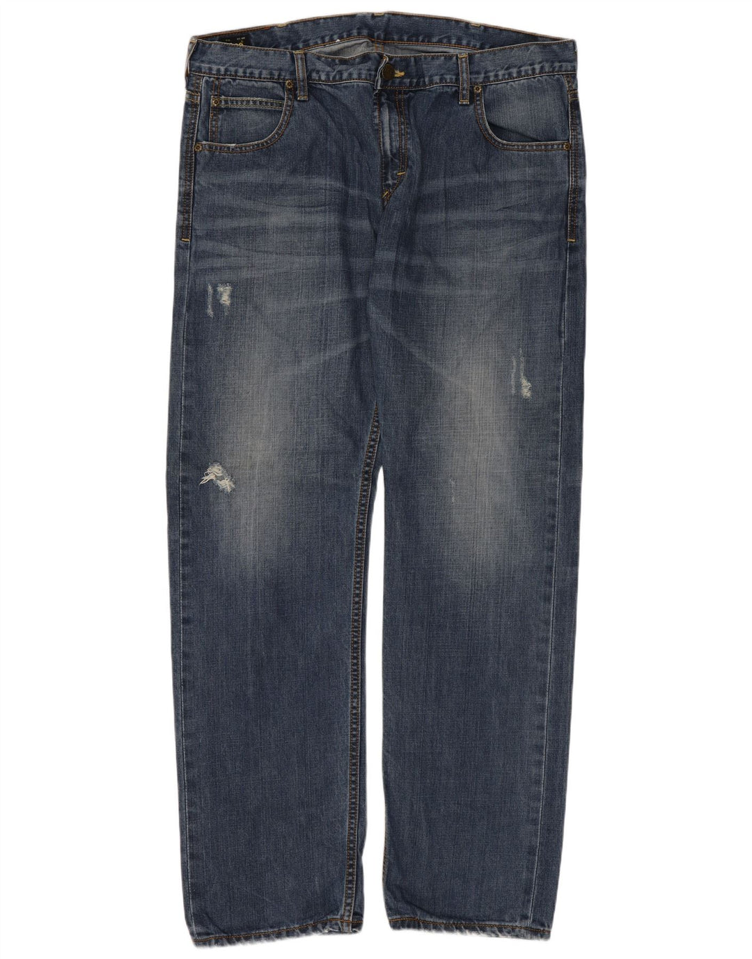 Blugi Lee Bărbați Knox Distressed Straight W38 L32 Bumbac albastru