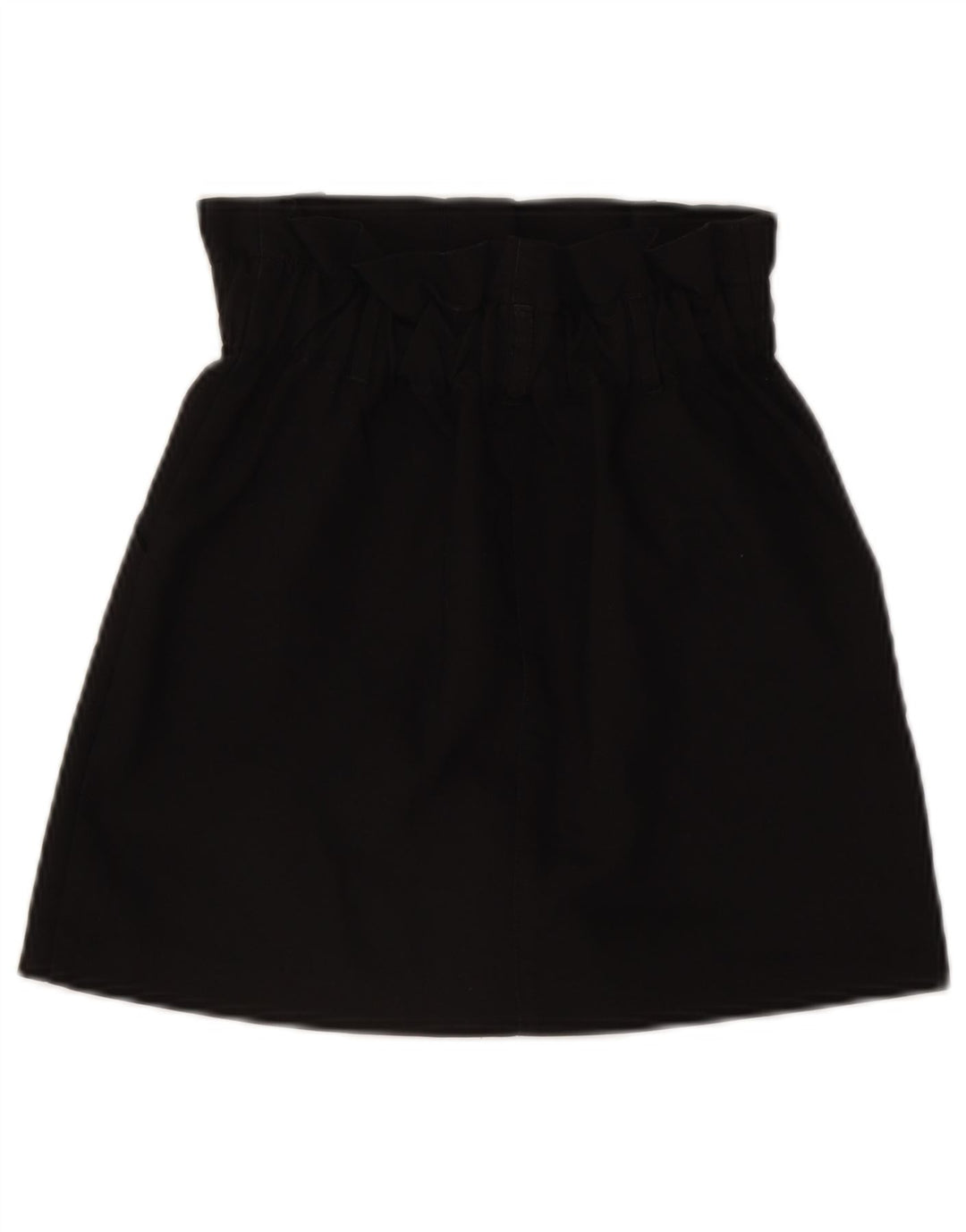 Fusta mini cu talie înaltă pentru femei Zara XS W24 Poliester negru