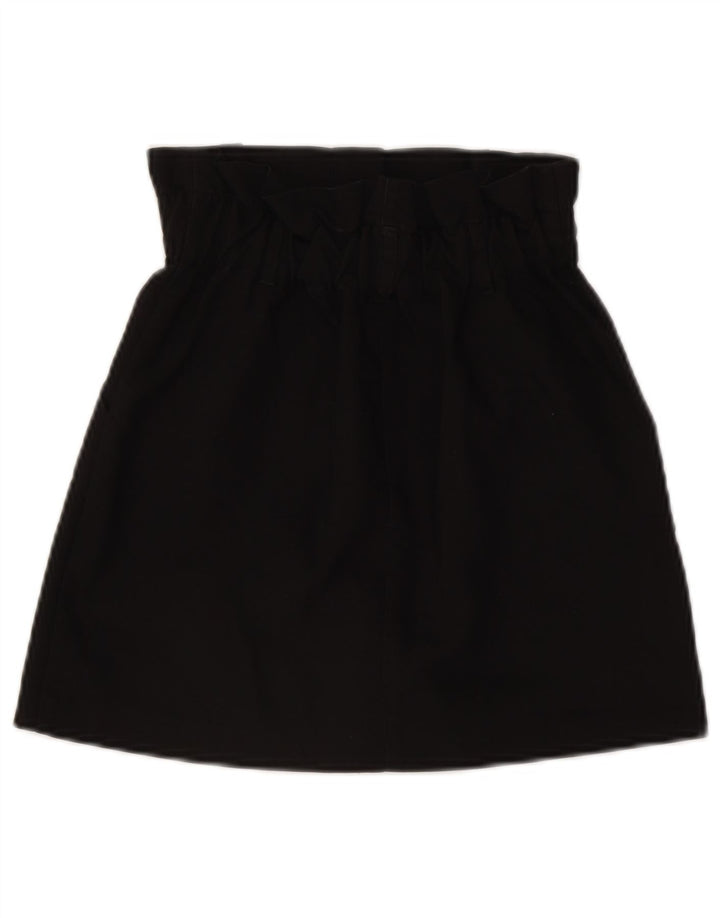 Fusta mini cu talie înaltă pentru femei Zara XS W24 Poliester negru