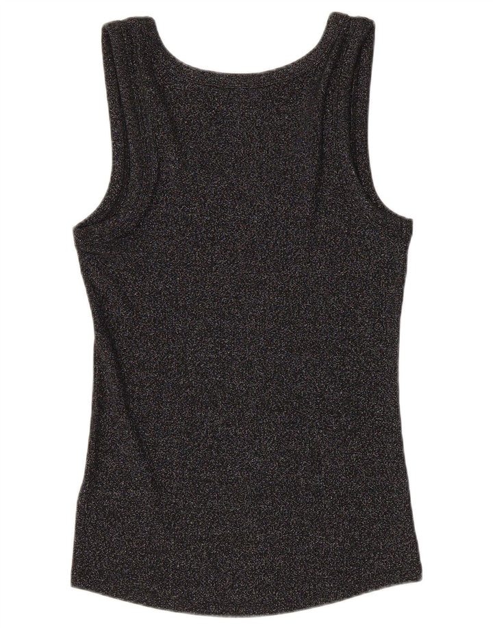 Vestă pentru femei Marks & Spencer UK 12 Medium Black Flecked Bumbac