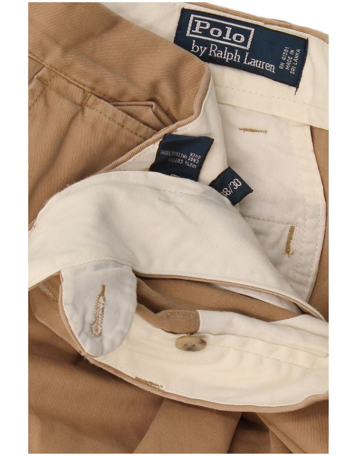 Pantaloni chino drepți Polo Ralph Lauren pentru bărbați L38 L30, bej, bumbac, clasici