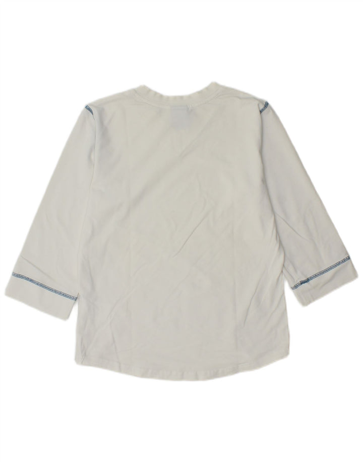 Top mânecă 3/4 pentru femei Nike Marea Britanie 14/16 mare, alb