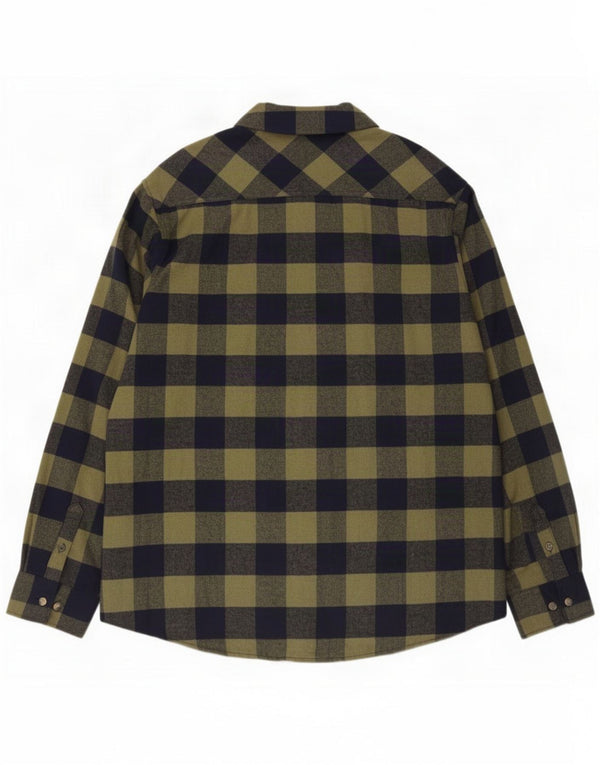 Cămașă de flanel pentru bărbați Identic 2XL, bumbac cu carouri verde