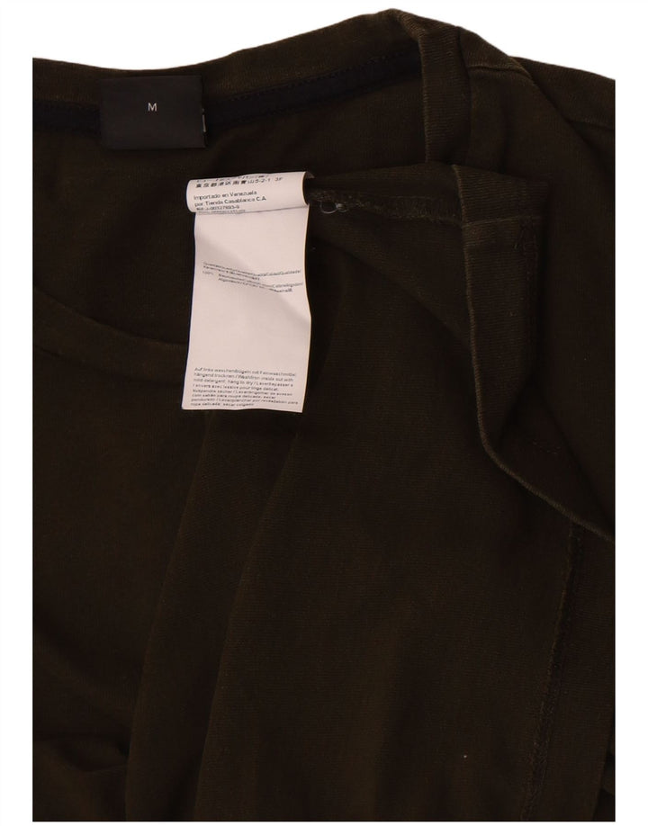 Top pentru bărbați Hugo Boss cu mânecă lungă, bumbac mediu kaki