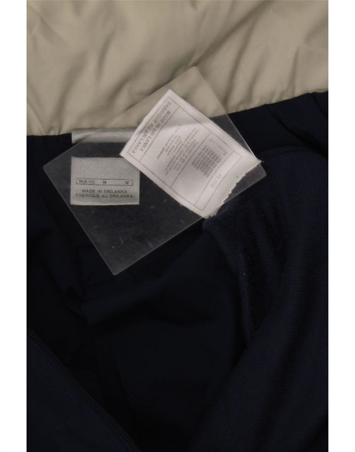 Jachetă de ploaie NIKE Crop, cu glugă, pentru femei, SUA 8/10, poliester mediu albastru bleumarin