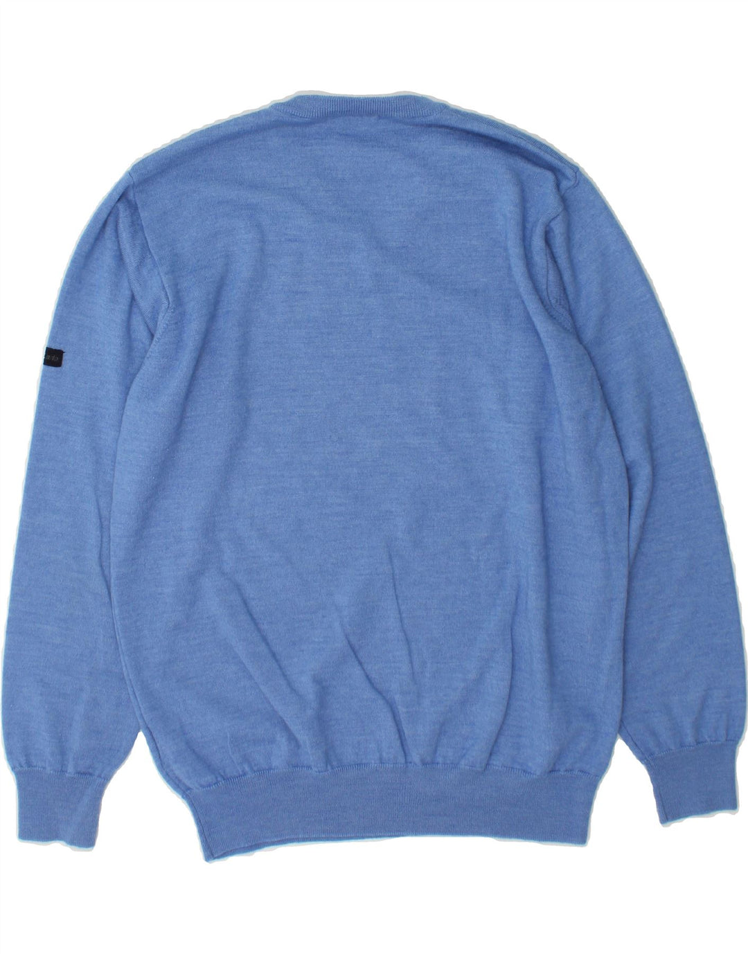 MONTE CARLO Mens V-Neck Jumper Sweater Medium Blue Acrylic Vintage Monte Carlo and Second-Hand Monte Carlo from Messina Hembry 