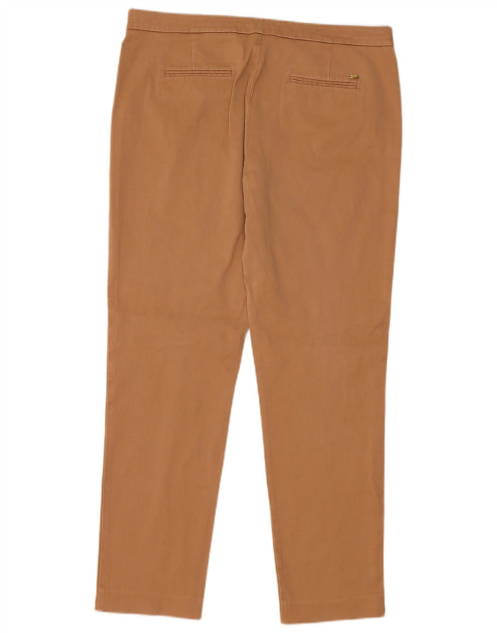 TOMMY HILFIGER Pantaloni chino subțiri pentru femei US 10 Large W32 L29 Bej Bumbac