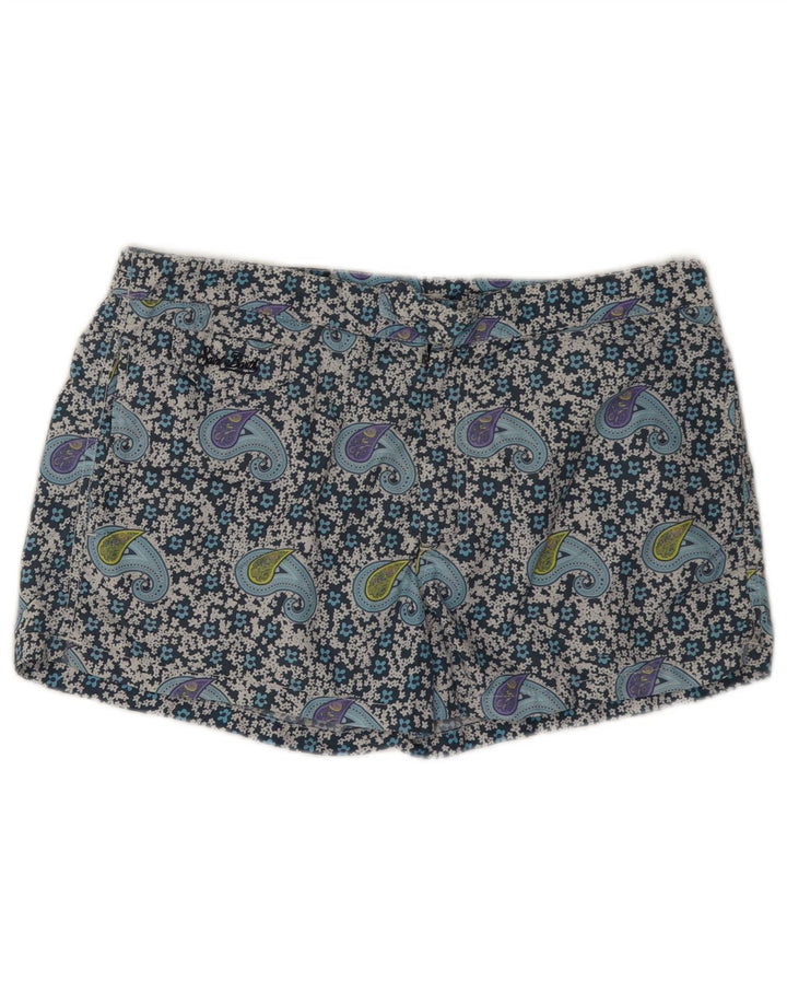 MC2 SAINT BARTH Pantaloni scurți de înot pentru bărbați, mari, albastru, poliamidă Paisley