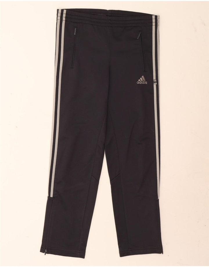 Pantaloni de trening Adidas pentru baieti 11-12 ani poliester gri