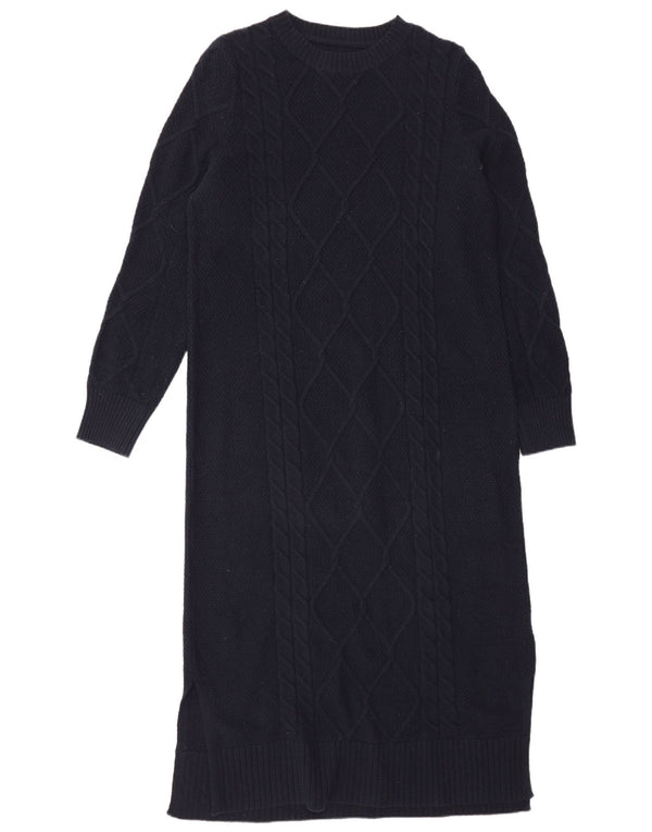 Rochie Barbour cu mânecă lungă pentru femei UK 12 Medium Bleumarin Clasică
